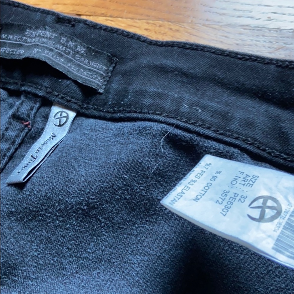 Black Denim Ex-Pent high rise skinny, zip ankle - Picture 7 of 11